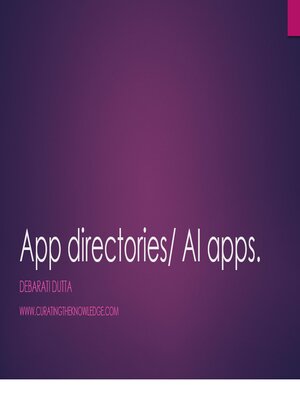 cover image of AI apps